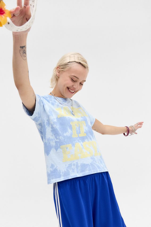 UO Tie Dye Slogan Relaxed T-Shirt #1