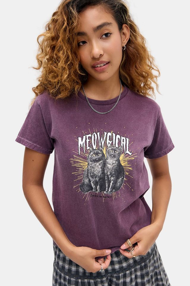 UO Meowgical Cats T-shirt Rilassata #1