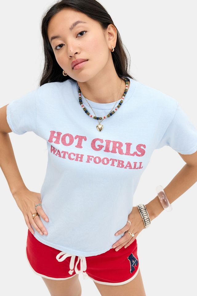 T-shirt décontracté UO Hot Girls Watch Football #2