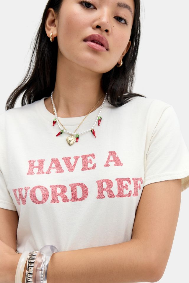 Camiseta Relajada UO Have A Word Ref #2