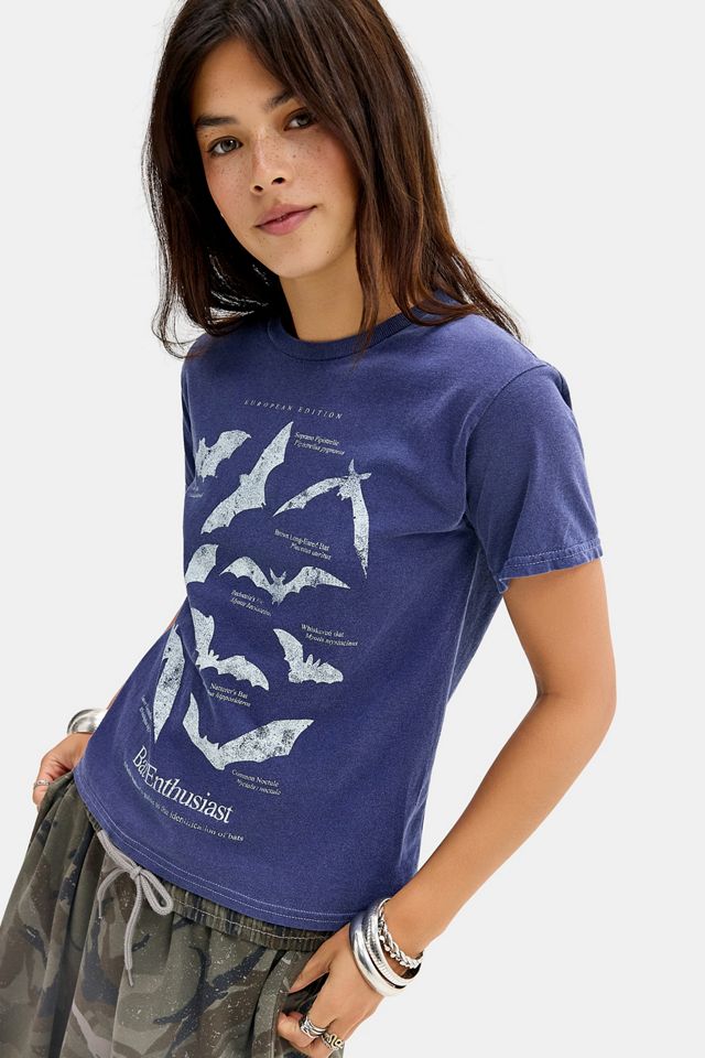 T-shirt grafica rilassata UO Bat Chart #1