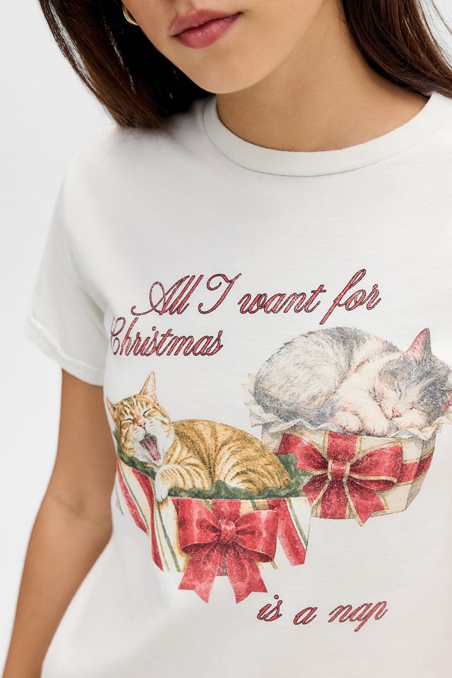 UO Weihnachtskatze Relaxed T-Shirt #2