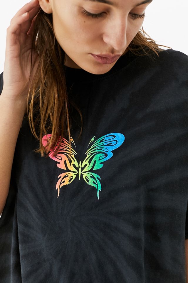 UO Butterfly Tie-Dye Dad T-Shirt #1