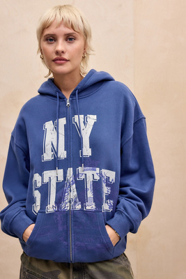 Sweat à capuche zippé Dusty en taille: Large - BDG - Modalova