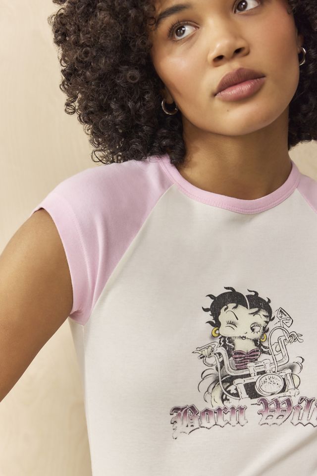 Maglietta a Maniche Corte UO Biker Betty Boop #2