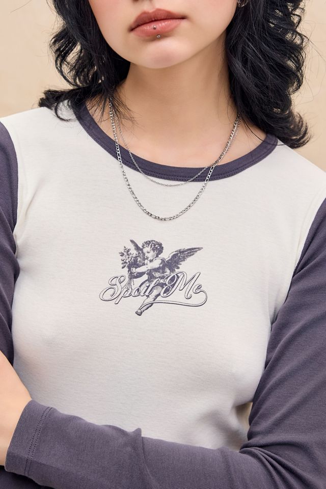 UO Spoil Me Raglan Long Sleeve T-Shirt #1