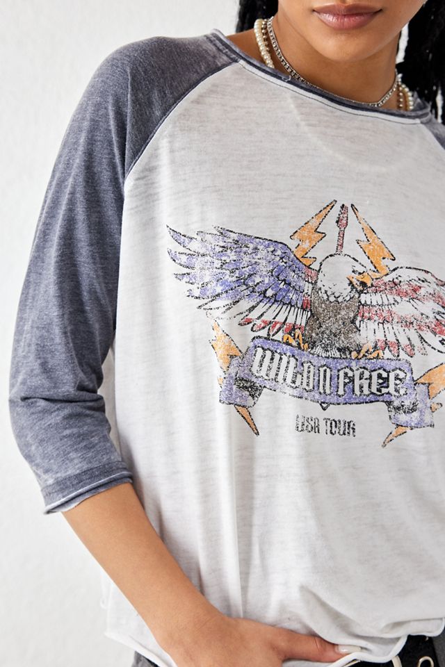 Camiseta de Gira Raglan Burnout UO #3