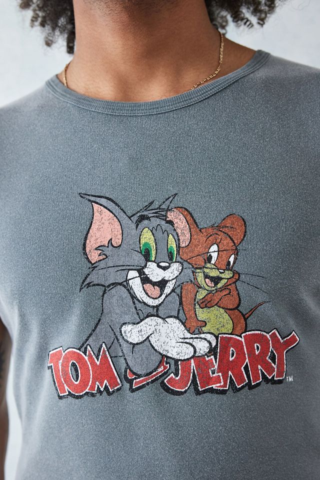 UO Gris oscuro Tom & Jerry camiseta bebé #1