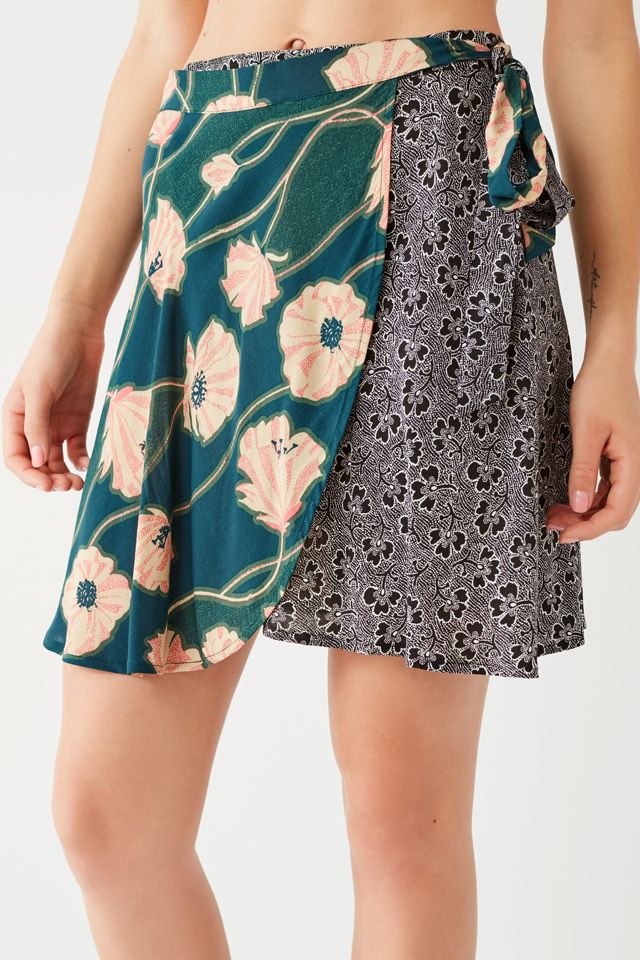 UO Abigail Floral Wrap Skirt #1