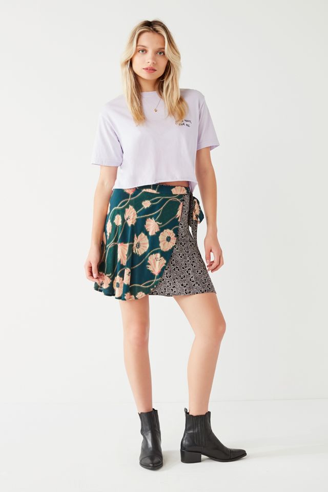 UO Abigail Floral Wrap Skirt #4