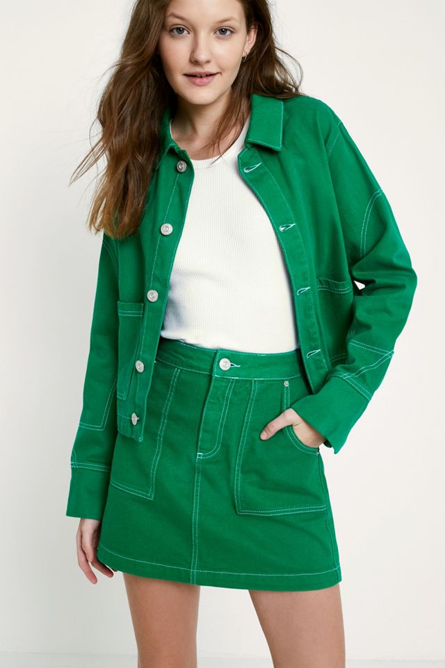 BDG Green Carpenter Skirt