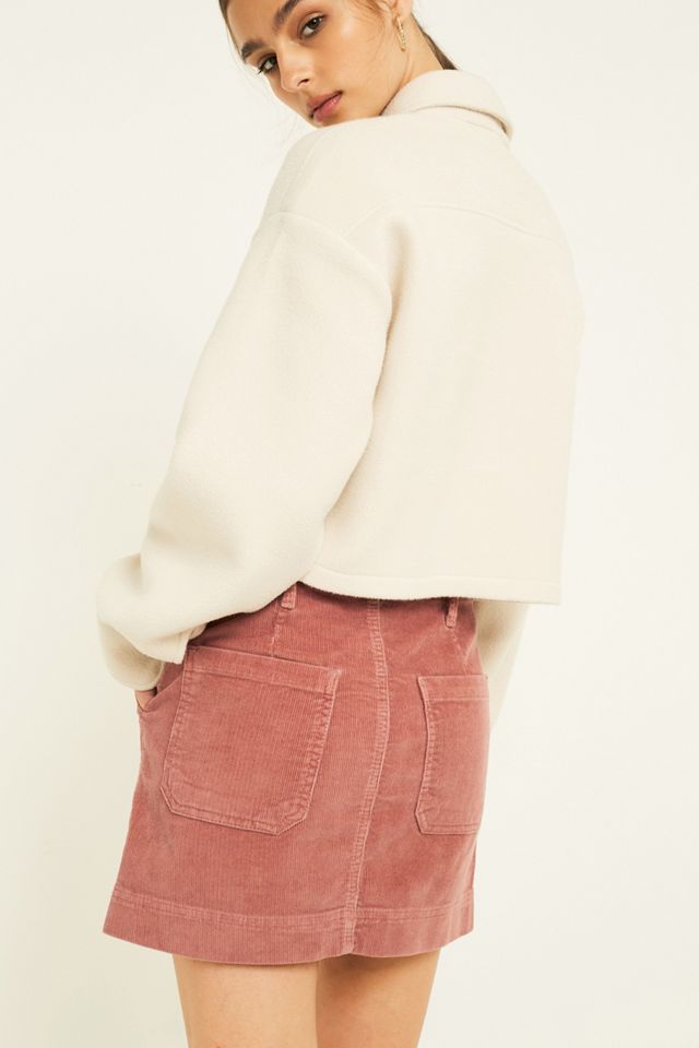 UO Pink Corduroy Carpenter Skirt #3