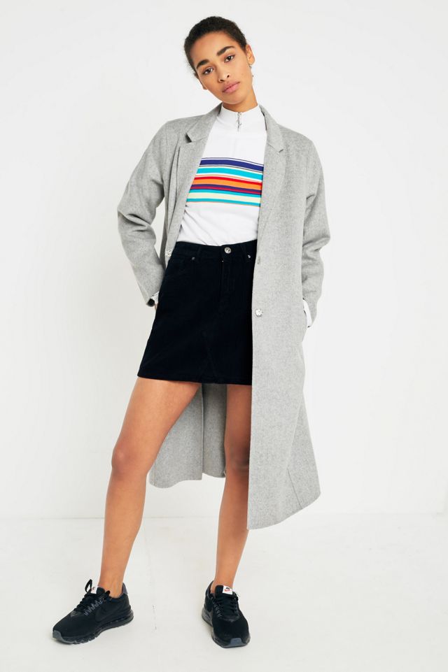 BDG Black Cord Notch Hem Skirt #2