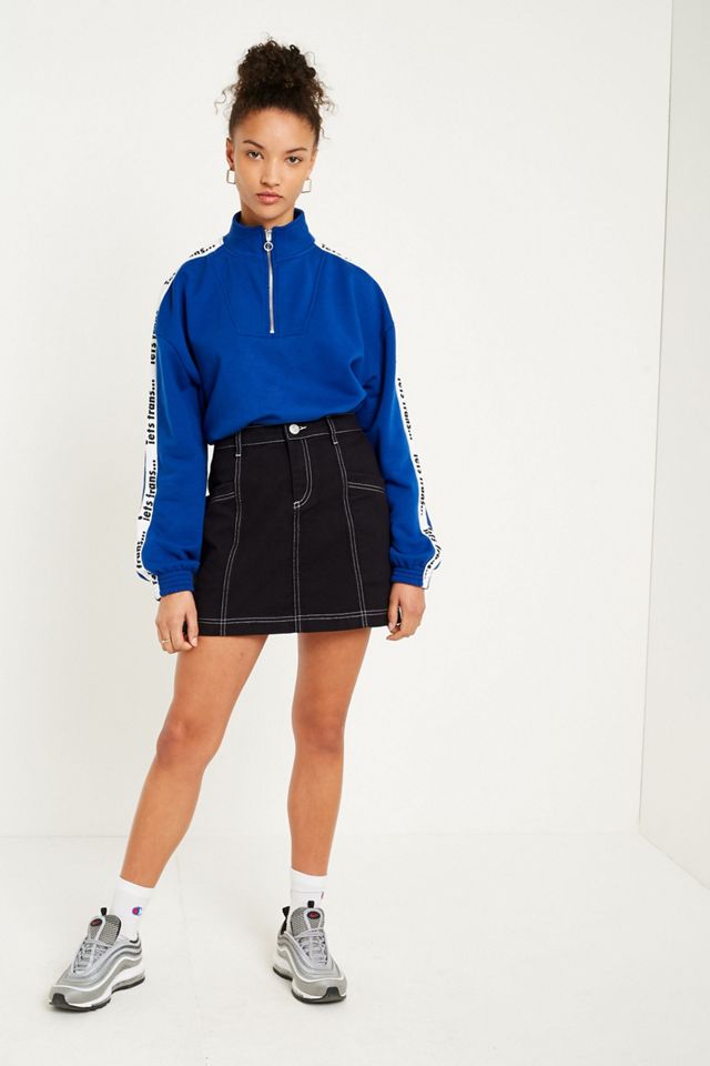BDG Black Twill Utility Skirt #4