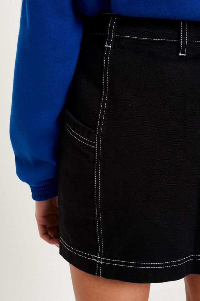 BDG Black Twill Utility Skirt #5