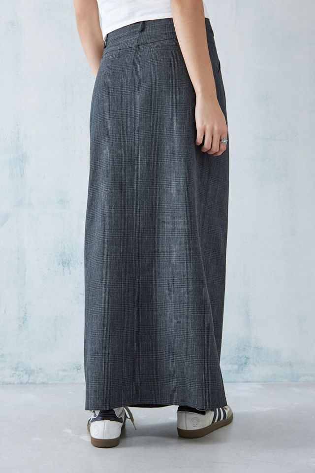 UO Split Front Tailored Maxi Skirt #1
