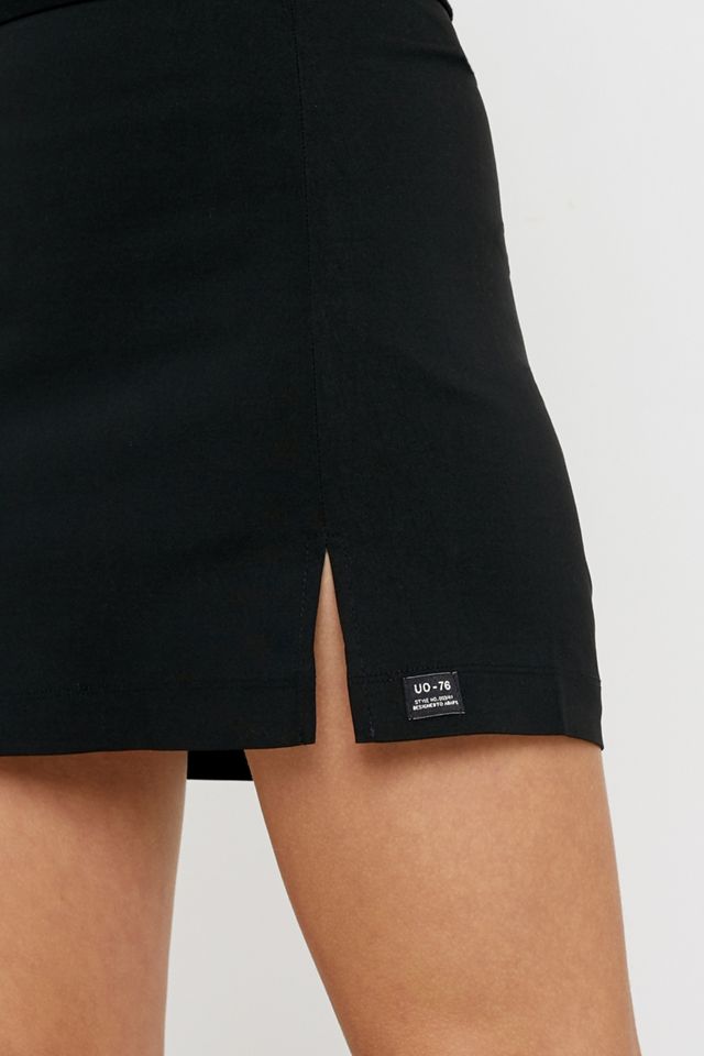Urban Outfitters – Eingekerbter Minirock aus Bengaline #3