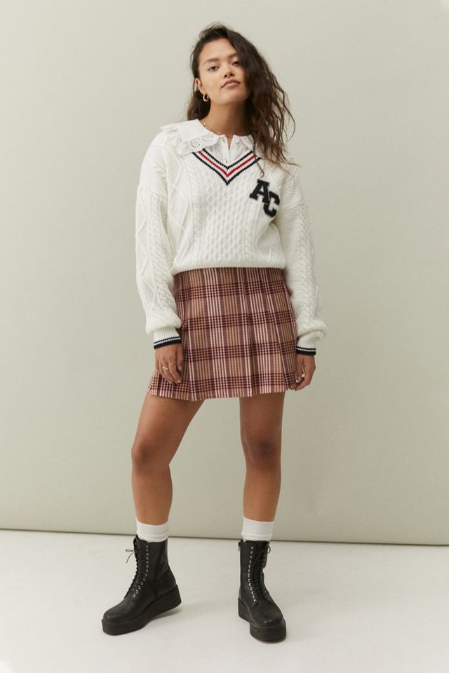 UO Boxy Pleated Kilt