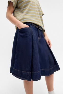 Bookworm Pleated Mini Skirt - Indigo XS at Urban Outfitters - BDG - Modalova