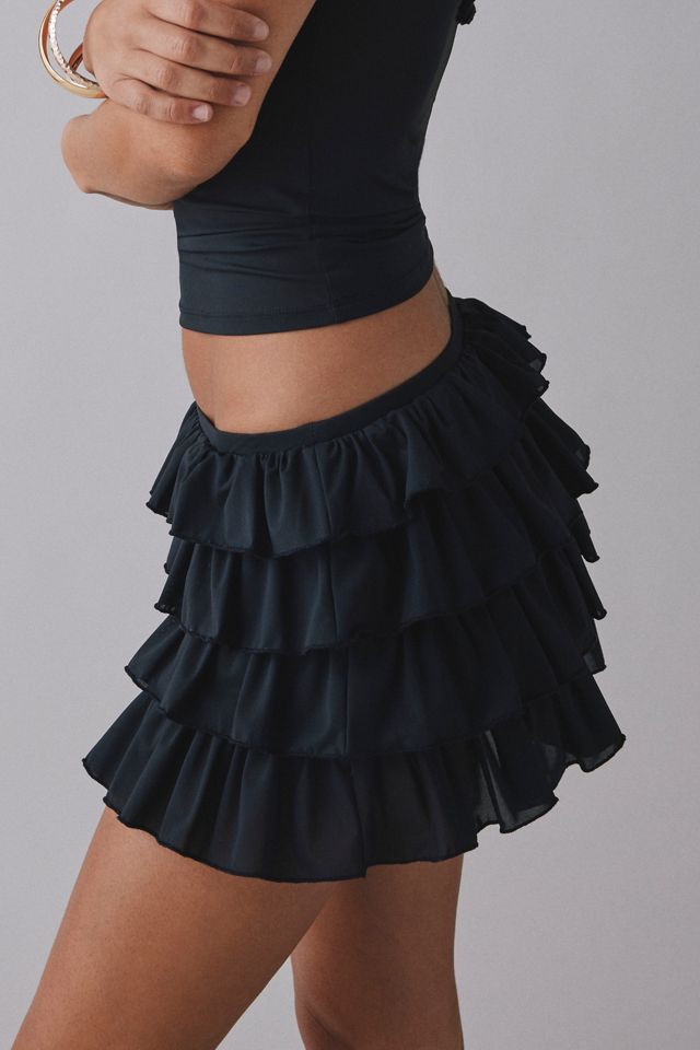 Out From Under Cammy Ruffle Trim Micro Skort #2
