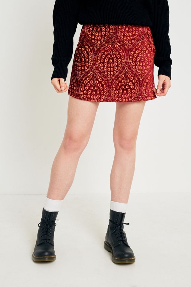 Urban Outfitters Floral Geometric Jacquard Pelmet Skirt #2