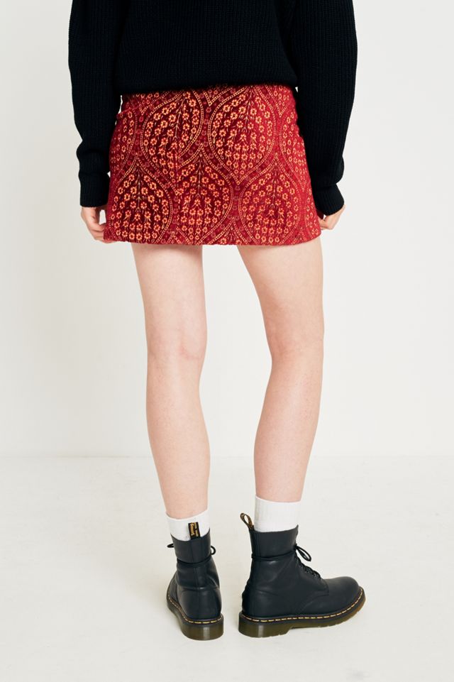 Urban Outfitters Floral Geometric Jacquard Pelmet Skirt #3