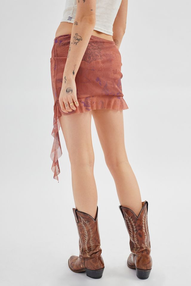 Mini-jupe asymétrique à volants UO Juliana #3