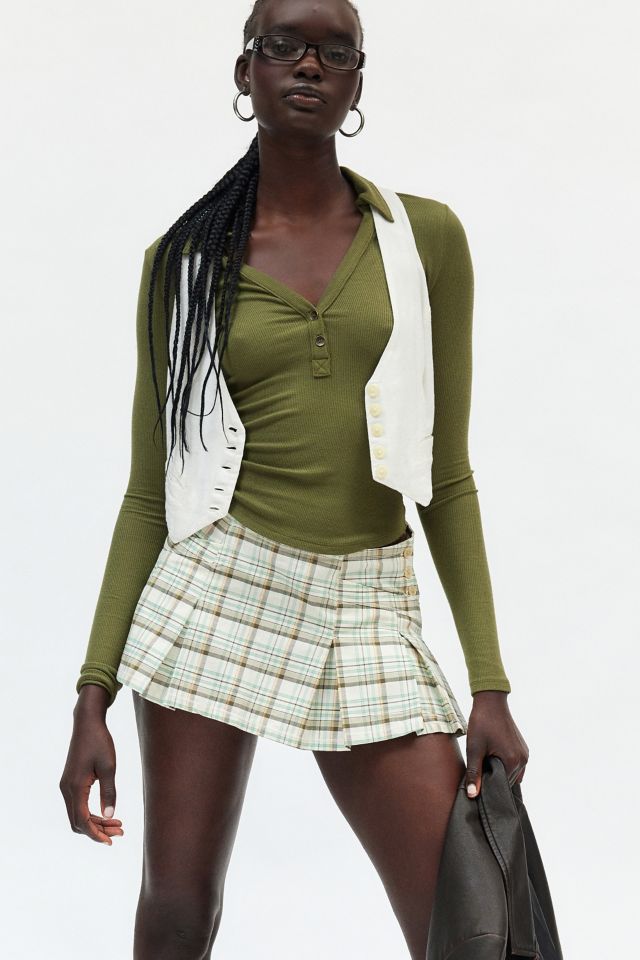 BDG Jesse Pleated Mini Skirt Urban Outfitters UK