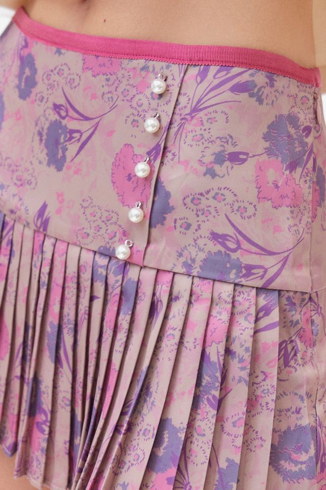 Kimchi Blue Daisy Pleated Mini Skirt #2