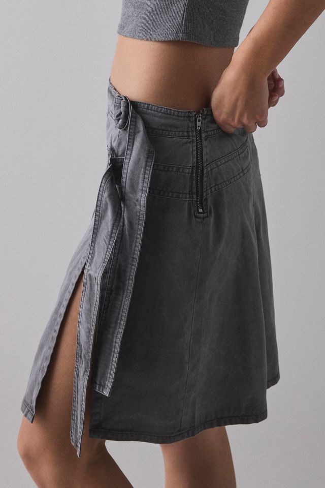 Kimchi Blue Ginny Double Pleated Midi Skirt #3