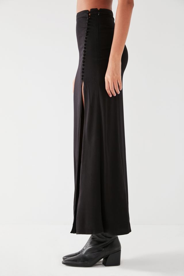 UO Talisa Black Maxi Skirt #2