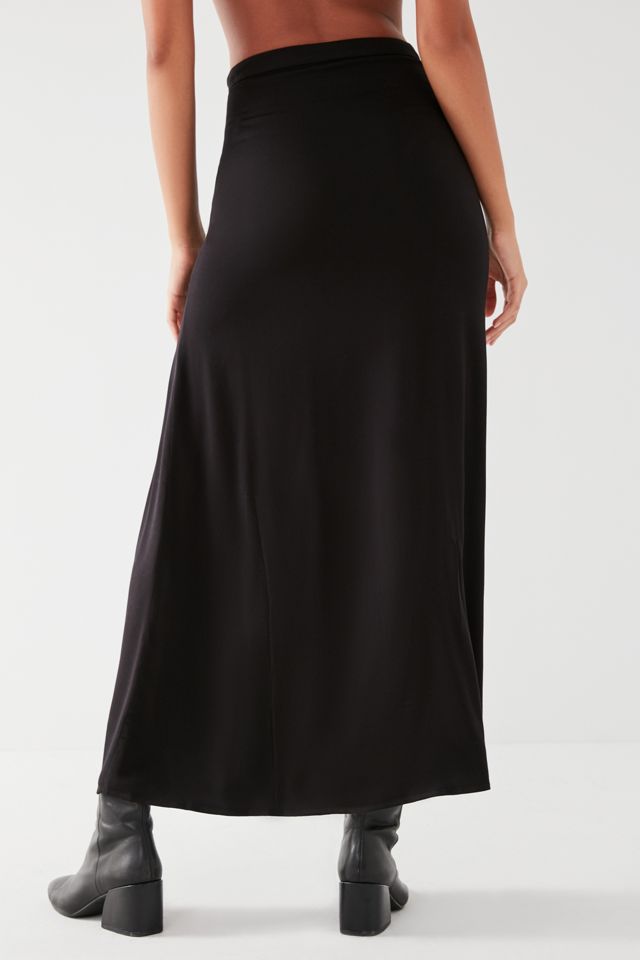 UO Talisa Black Maxi Skirt #3