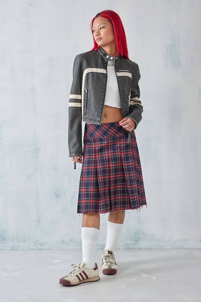 UO Tartan Awkward Midi Kilt | Urban Outfitters UK