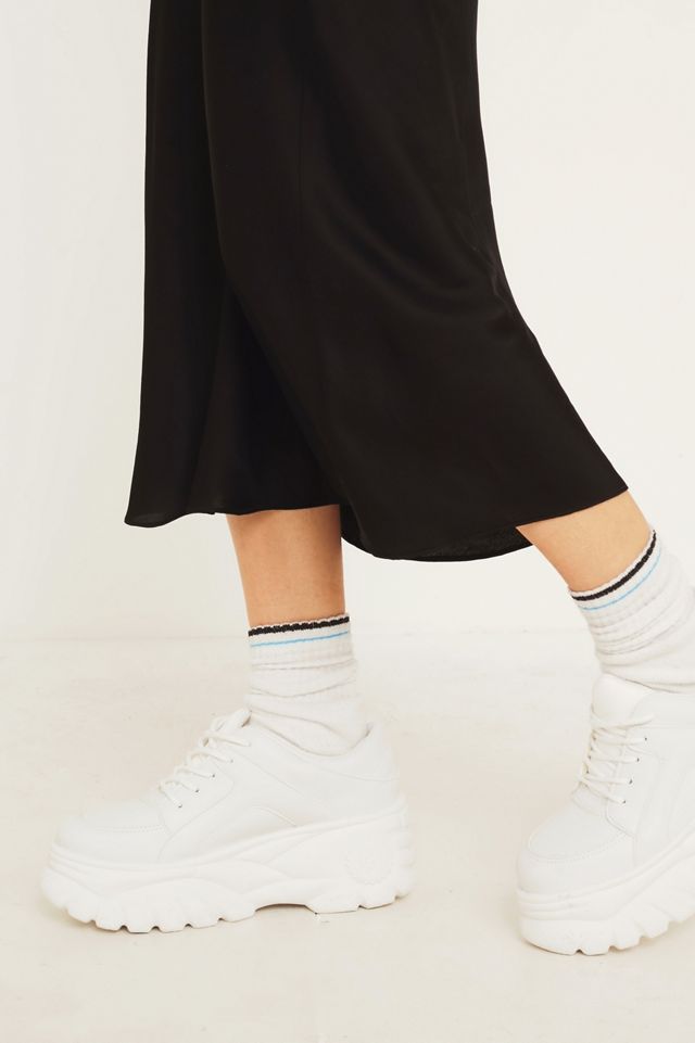 UO Black Satin Bias-Cut Midi Skirt #3