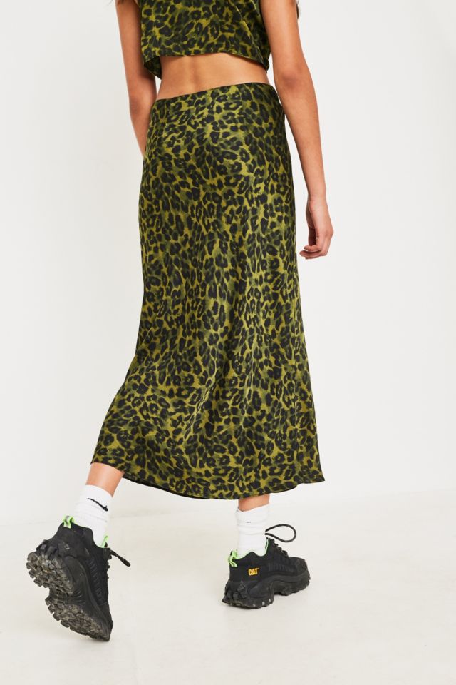 Leopard print midi skirt urban outfitters best sale