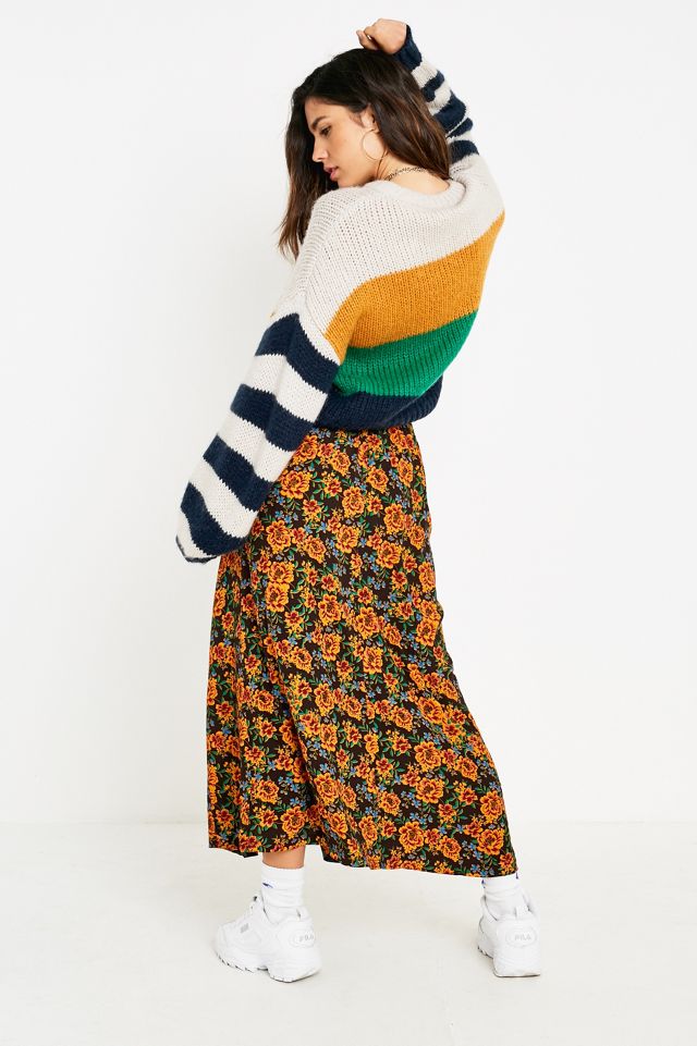 UO Ella Floral Midi Skirt #2