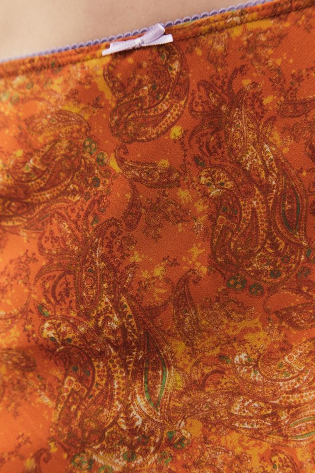 UO Paisley Print Chiffon Midi Skirt #4