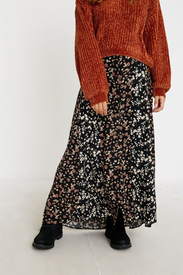UO - Jupe Tony midi boutonnée sur le devant vintage #1