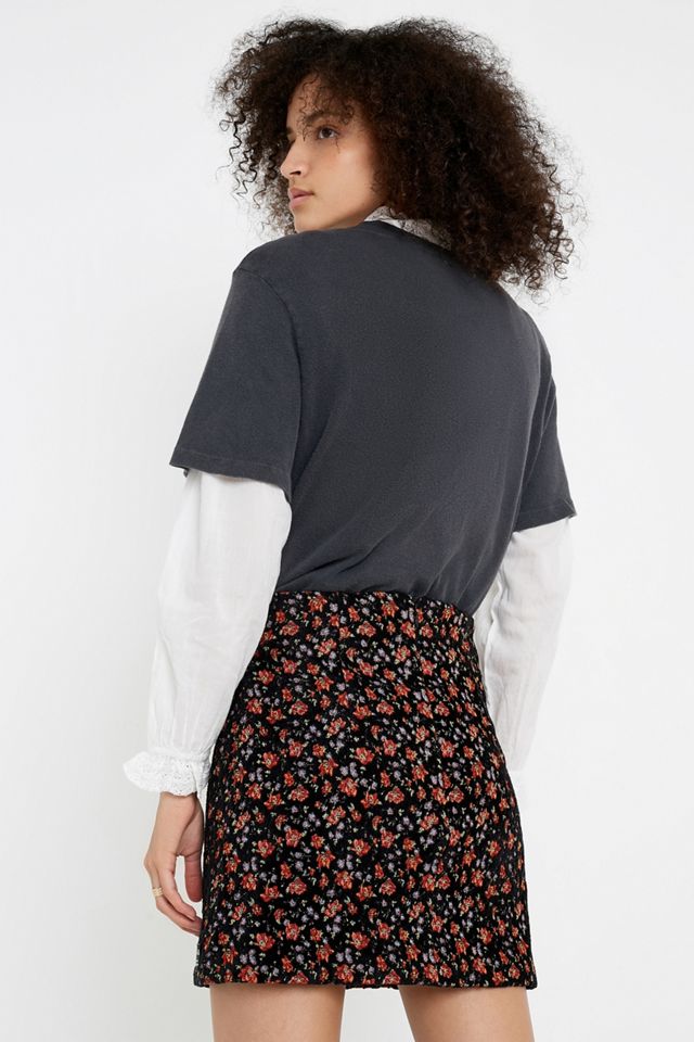UO - Mini-jupe en jacquard à fleurs #3
