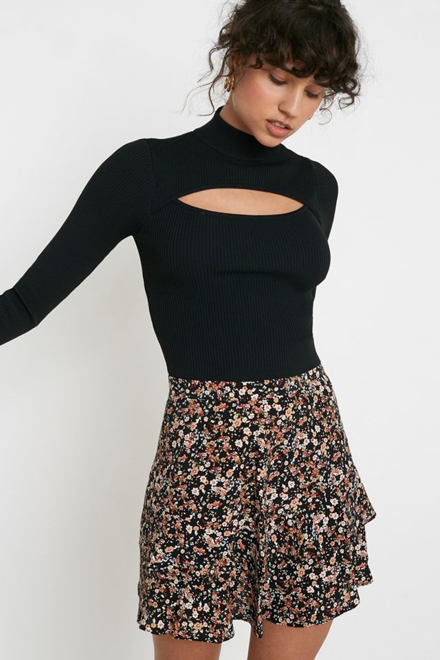 UO Floral Double Frill Mini Skirt #2