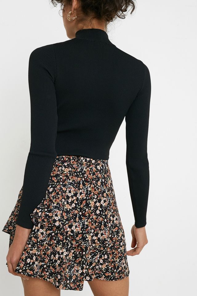 UO Floral Double Frill Mini Skirt #3