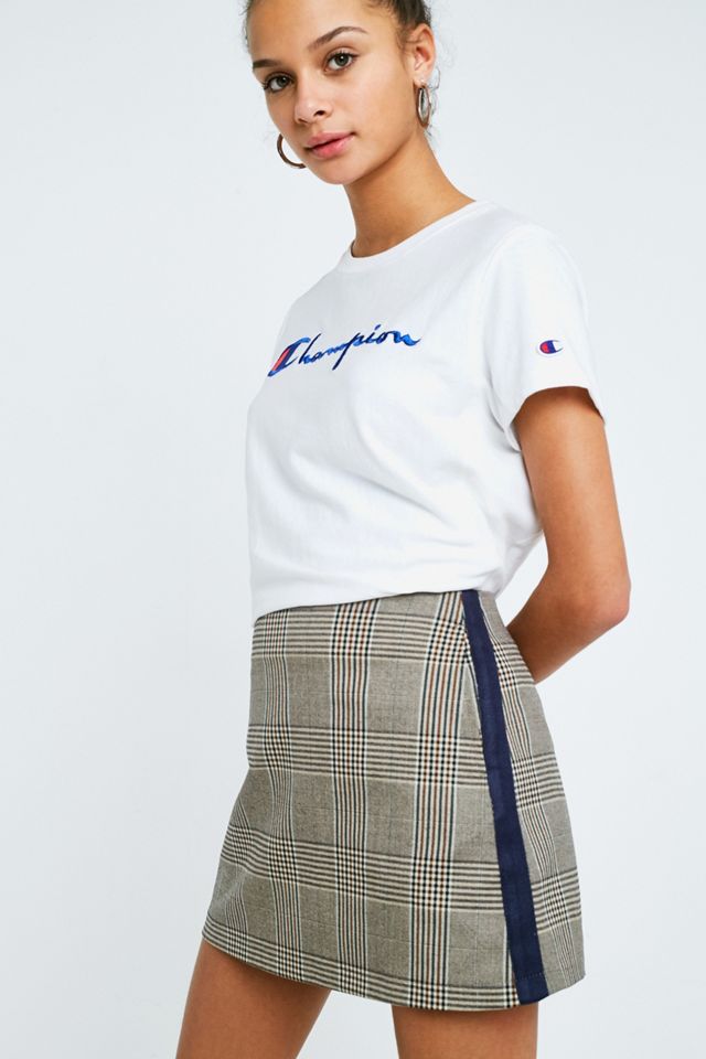 UO Side Stripe Check Pelmet Skirt #3
