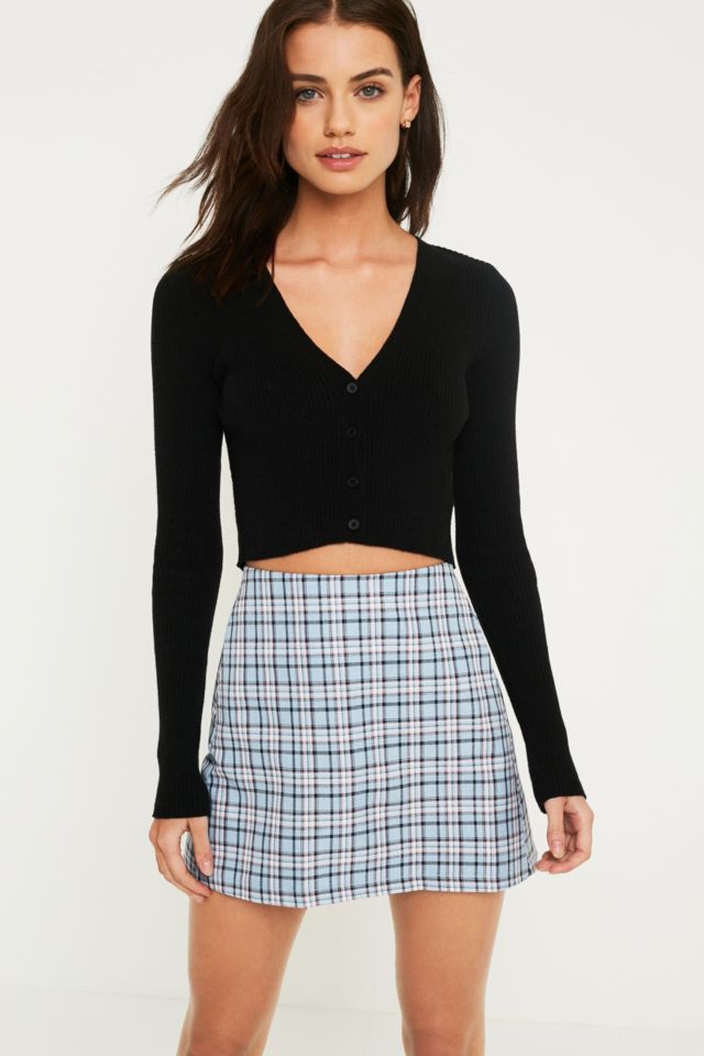 UO Blue Check Pelmet Skirt | Urban Outfitters UK