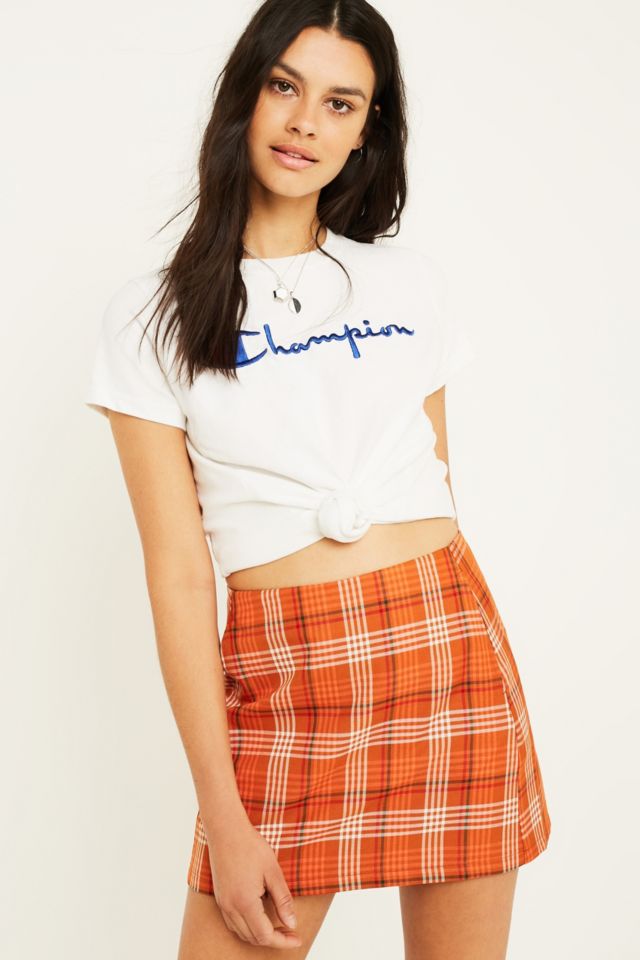 Orange skirt cheap urban outfitters