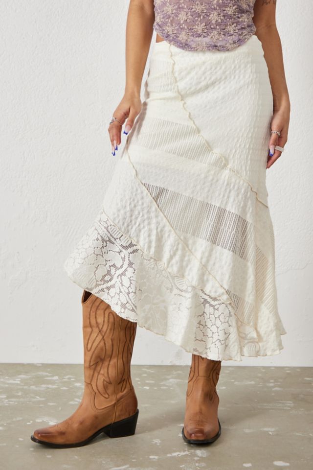 High waisted white 2025 skirt urban outfitters