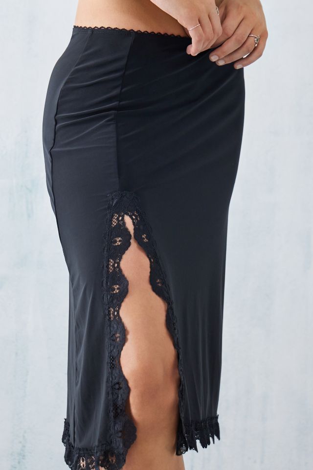 Black lace outlet skirt slip