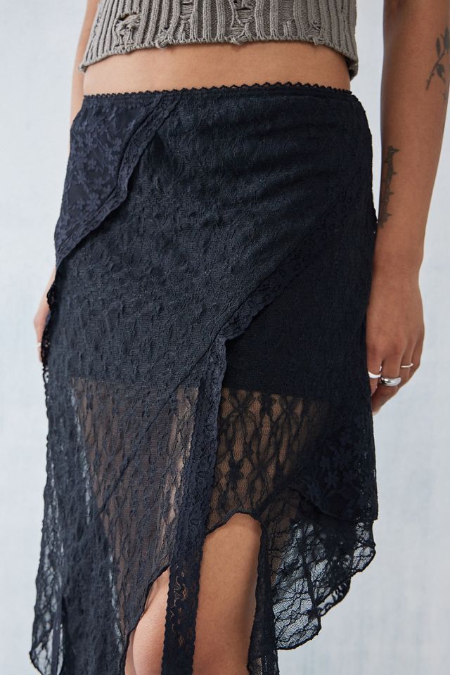 UO Premium Spitzen Asymmetrischer Minirock #2
