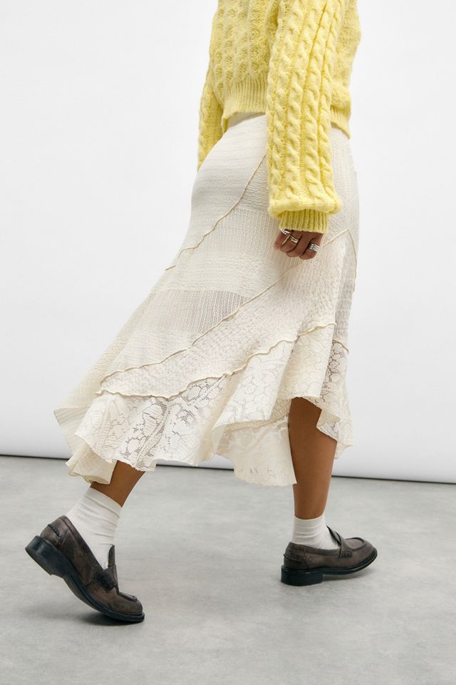 UO Textured Asymmetric Midi Skirt #2