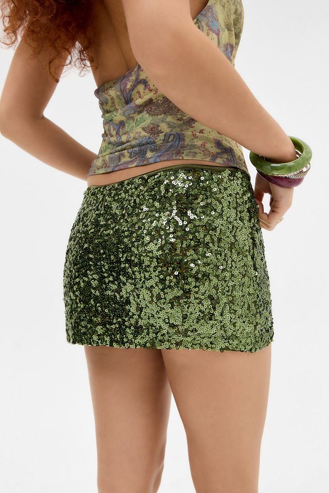UO Sequin Pelmet Skort #3