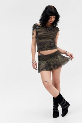 Silence + Noise Belle Hotfix Skort